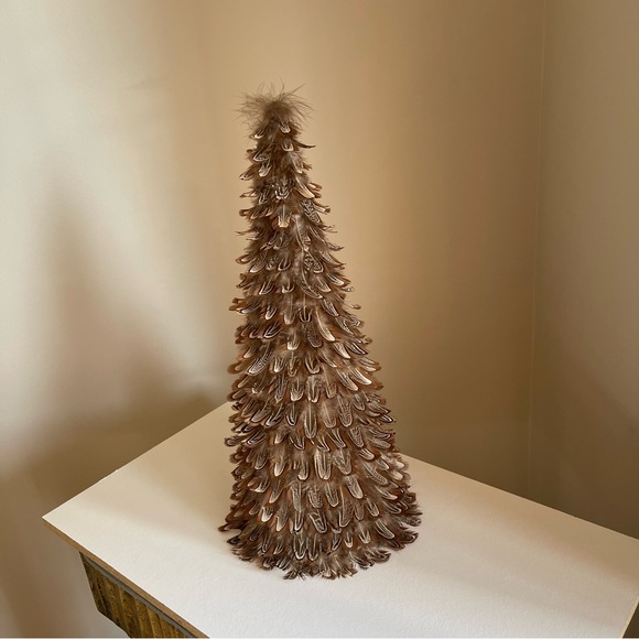 Vintage Handmade Pheasant Feather Tree - Picture 4 of 10